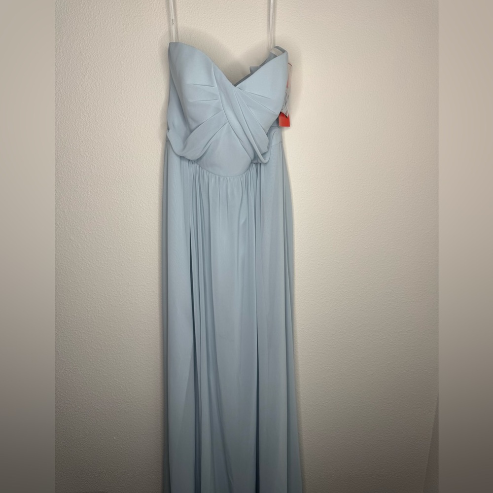 Light Blue Strapless Dress